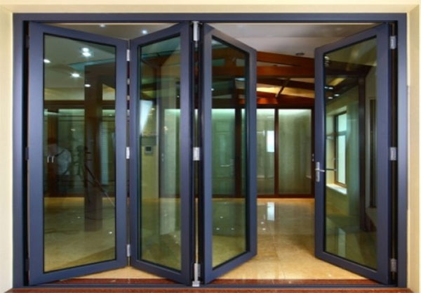 Cửa kính cường lực xếp gấp chất lượng Hải Phòng