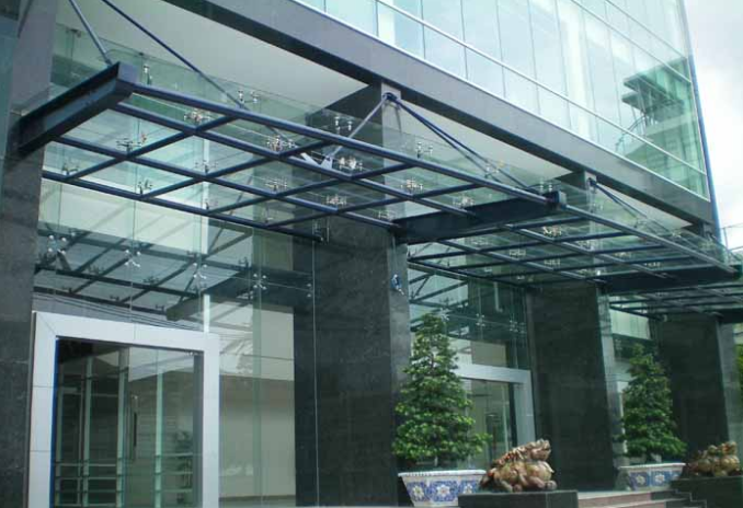 Các mẫu mái kính cường lực đẹp