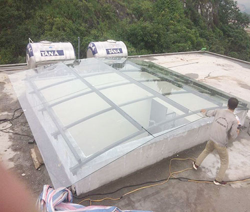 Mái kính cường lực 04
