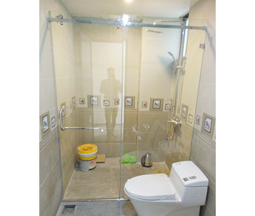 Vách tắm kính cửa lùa 02