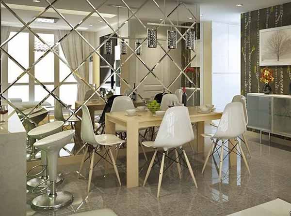 Kính ốp tường trang trí độc đáo