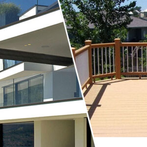 nên chọn lan can kính cường lực hay lan can gỗ