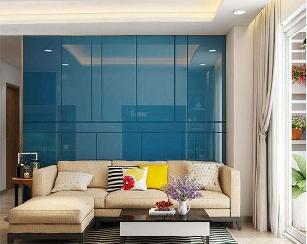 kính màu trang trí cho phòng khách đẹp