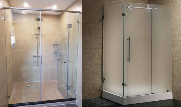 Sử dụng phòng tắm kính trong suốt hay kính mờ