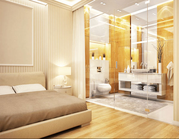 lý do phòng tắm khách sạn làm băng kính trong suốt